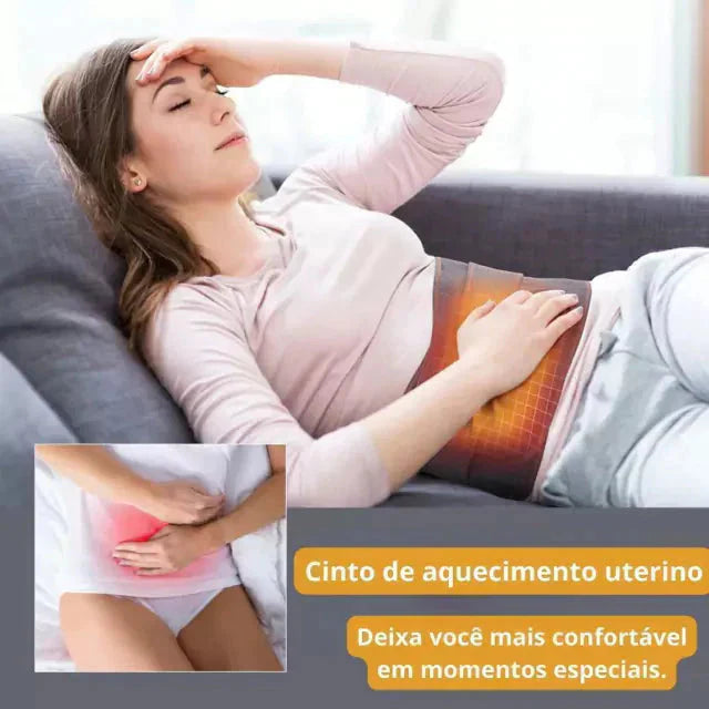 Massageador Lombar Recarregável - Compressa Quente