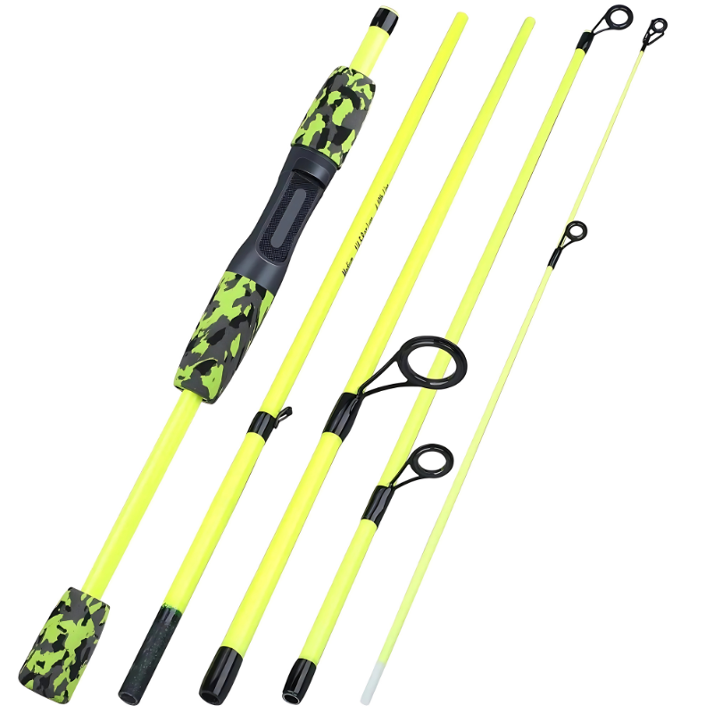 Vara De Pesca Ultraleve Sougayilang: Conforto e Precisão Com Fibra De Vidro e Punho Em EVA