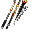 Vara de Pesca Telescópica Yernea em 99% Carbono – Leve e Versátil de 1.8 a 3.6m para Aventura Perfeita