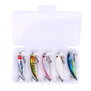 Conjunto de Isca Minnow com 5 Peças e Ganchos Afiados para Capturas Incríveis