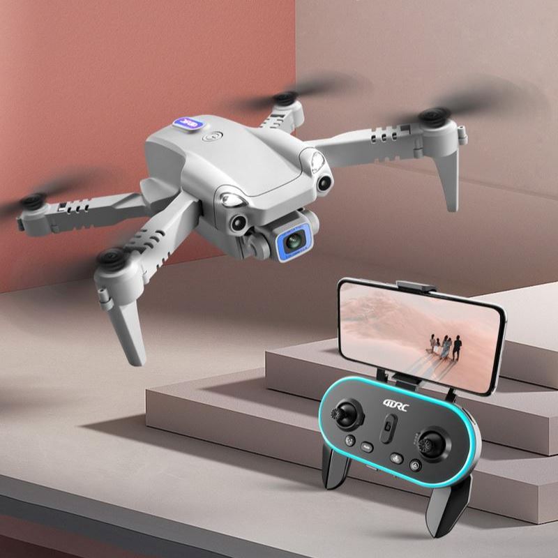 Mini Drone Com Câmera Dupla e Controle Com Suporte Celular 4K FullHD