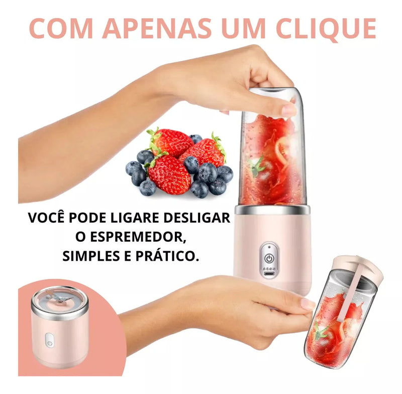 Mini Liquidificador Portátil com Coqueteleira - SmoothieShake