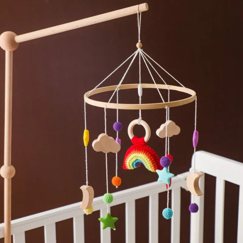 Mobile Arco-íris Lenogue: Encanto e Conforto para o Berço do Seu Bebê
