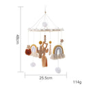 Mobile para Berço com Chocalhos Bege: Conforto e Encanto para o Bebê