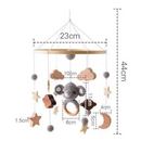 Mobile Elefante Cinza para Berço: Acalme e Encante Seu Bebê