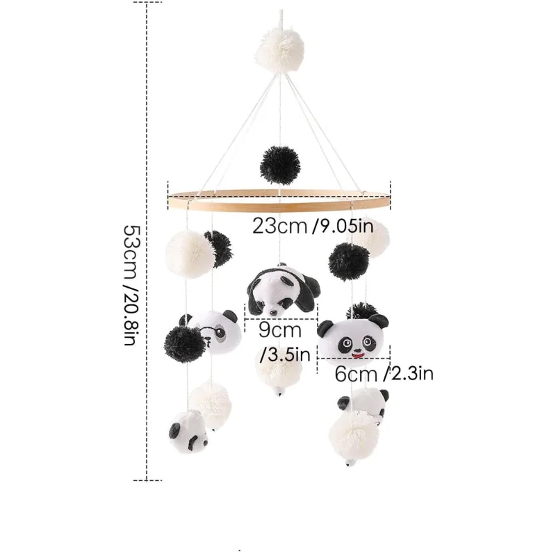 Mobile de Berço Panda Lenogue: Conforto e Magia para o Sono do Seu Bebê
