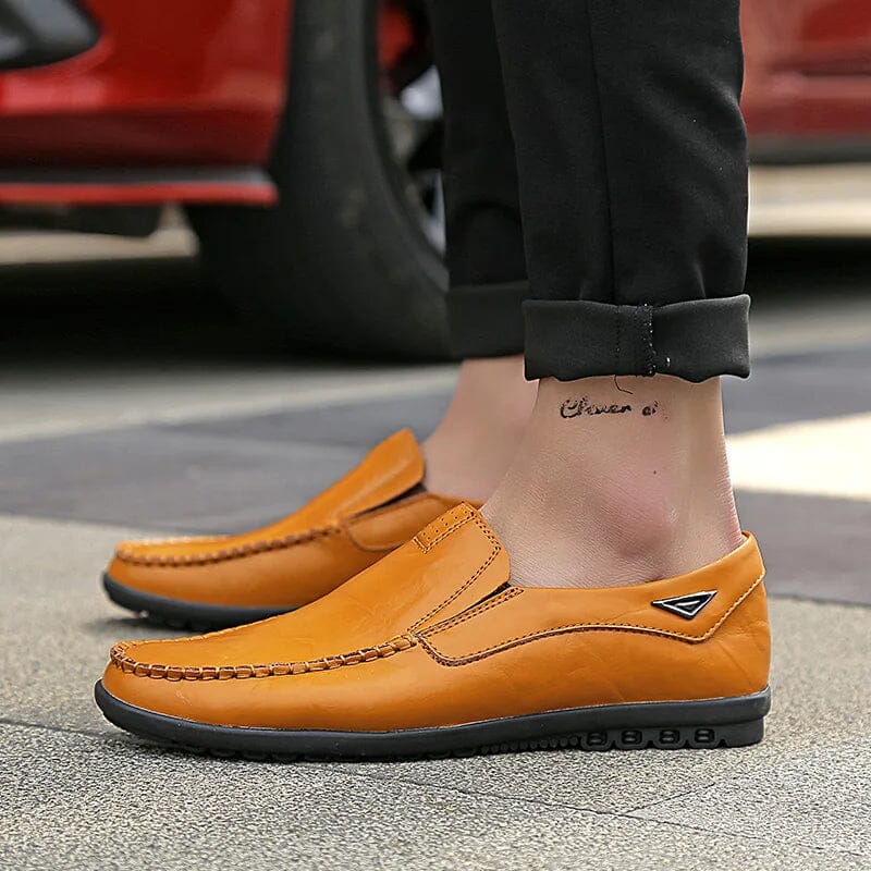 Mocassim Masculino de Couro Genuíno - Conforto e Estilo para Momentos Especiais
