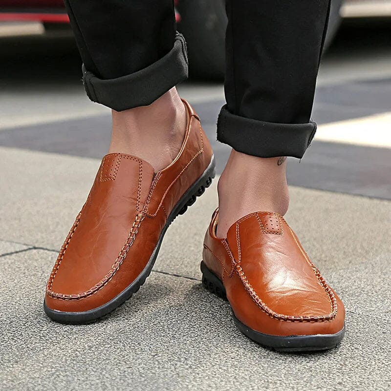 Mocassim Masculino de Couro Genuíno - Conforto e Estilo para o Dia a Dia