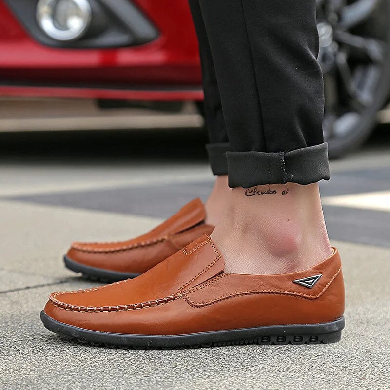 Mocassim Masculino de Couro Genuíno - Conforto e Estilo para o Dia a Dia