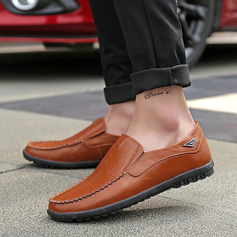 Mocassim Masculino de Couro Genuíno - Conforto e Estilo para o Dia a Dia