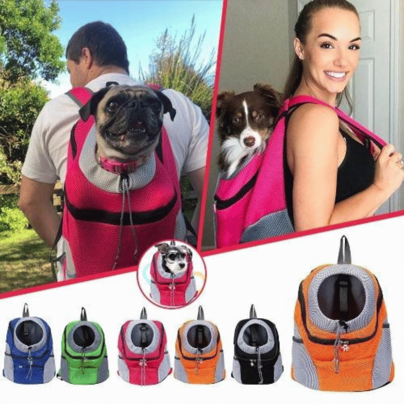 Mochila Canguru Para Transporte Comfortável de Cães