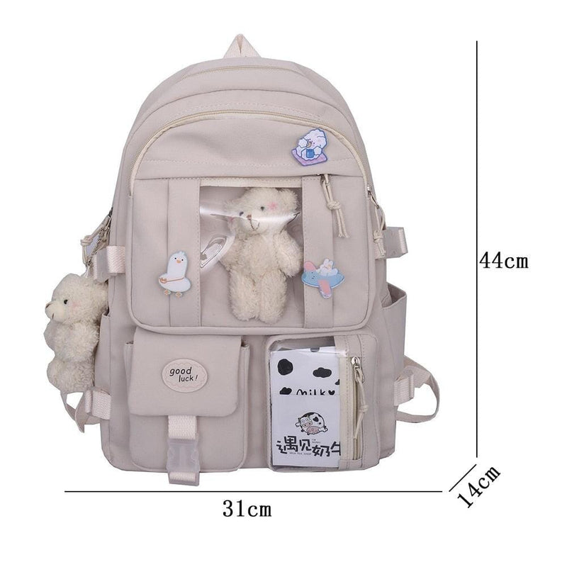 Mochila Escolar Feminina Personalizável Pelúcia