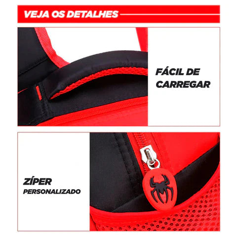 Mochila Homem Aranha Escolar Infantil