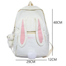 Mochila Infantil em Nylon com Estampa de Coelho – Conforto e Praticidade para Aventuras