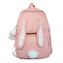 Mochila Infantil em Nylon com Estampa de Coelho – Conforto e Praticidade para Aventuras