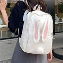 Mochila Infantil em Nylon com Estampa de Coelho – Conforto e Praticidade para Aventuras