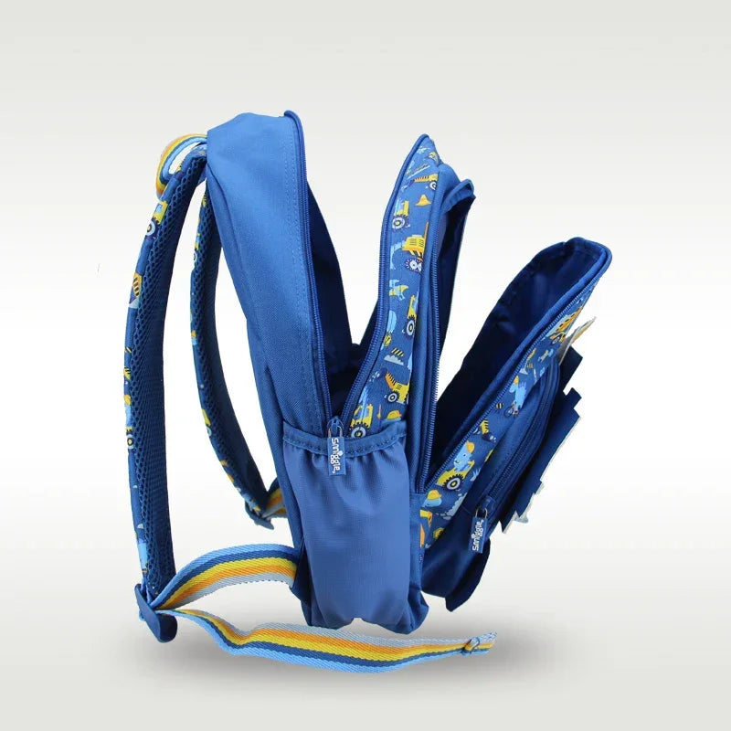 Mochila Infantil com Estampa de Máquinas Escavadoras Lenogue – Acompanhe Cada Aventura com Estilo e Conforto