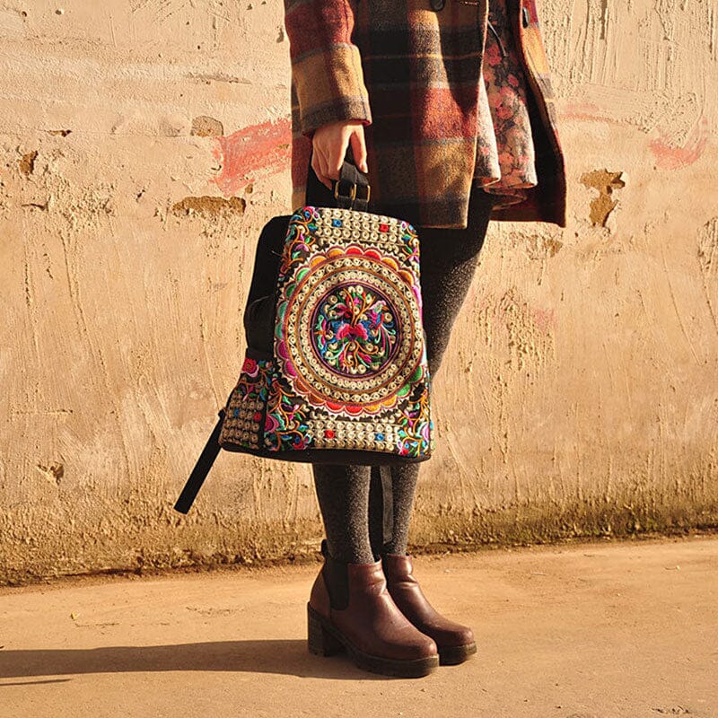 Mochila Mandala Mística Boho Chic