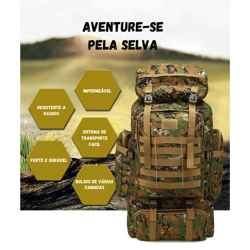 Mochila Impermeável de Camuflagem Soldier - Proteção e Estilo em Cada Aventura