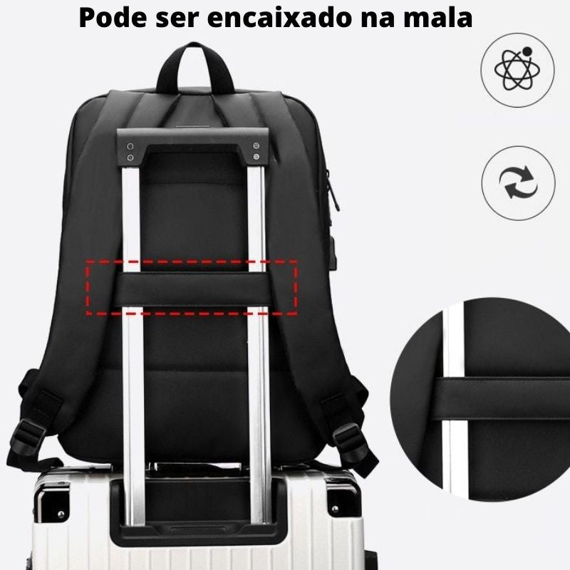 Mochila de Negócios para Notebook Viagens À Prova D'água