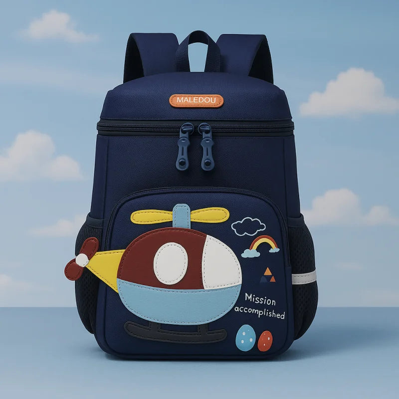 Mochilinha Infantil com Estampa de Avião - Acompanhe a Aventura do Seu Pequeno