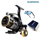 Molinete Shimano com Drag de Até 15kg e 19 Rolamentos para Rotação Suave + Óculos de Sol Polarizado Grátis para Aventura ao Ar Livre