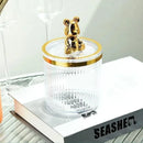 Organizador Prático de Cotonetes e Algodão em Acrílico Lenogue