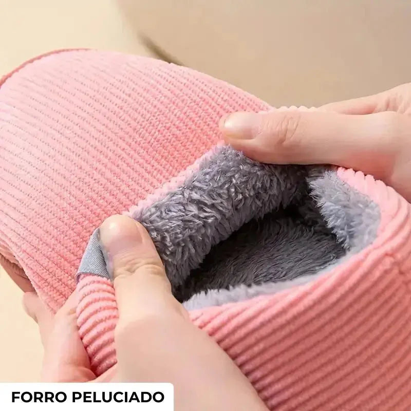 Pantufa Feminina Peluciada Antiderrapante