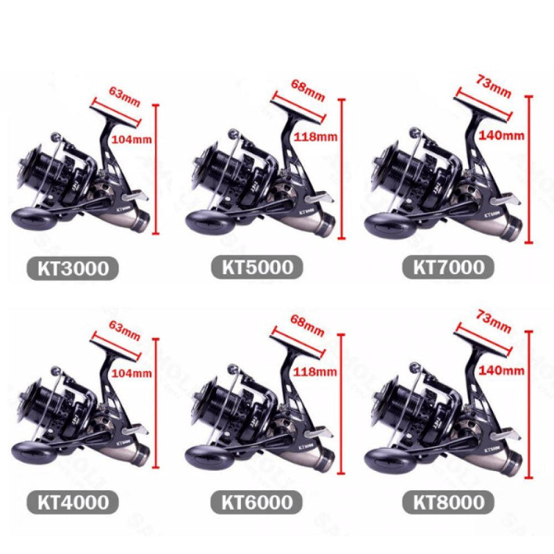 Molinete de Pesca Marinho 23kg – Performance Superior da Série 3000 a 8000