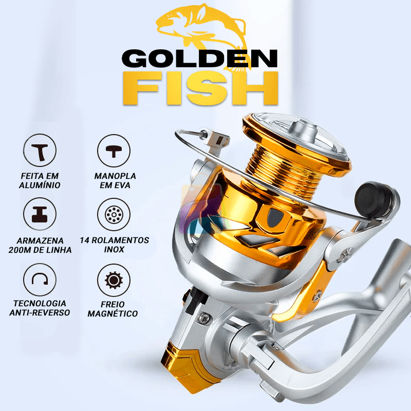 Molinete de Pesca Profissional com 12Kg de Drag | Inclui Linha Multifilamento e Isca Artificial Grátis para Aumentar Suas Capturas