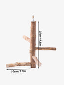 Poleiro Natural Premium para Pássaros - Conforto e Liberdade Diária