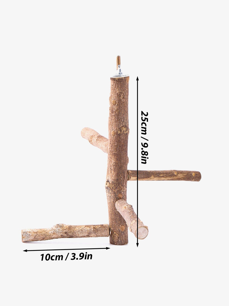 Poleiro Natural Premium para Pássaros - Conforto e Liberdade Diária
