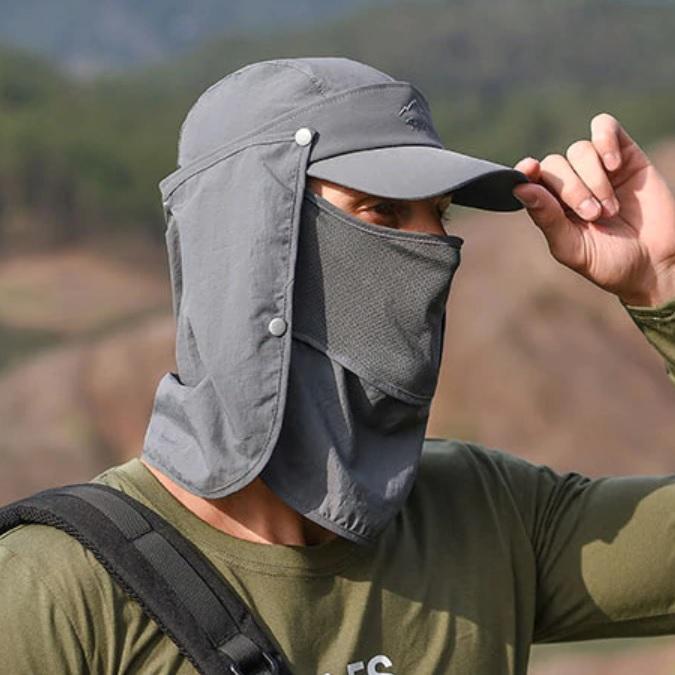 Boné de Pesca UV 4 em 1: Conforto e Proteção Para Seus Momentos ao Ar Livre