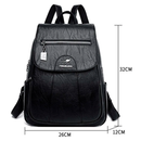 Mochila Feminina de Couro Genuíno - Estilo Vintage para Conquistar Seu Dia