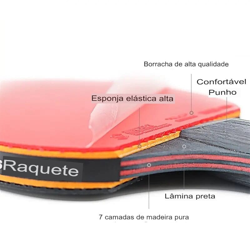 Raquete Tênis de Mesa Profissional