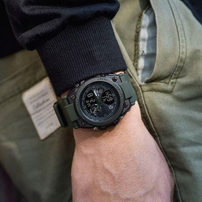 Relógio Militar Masculino SandaWatch™️ - A Prova D'água + Display LED