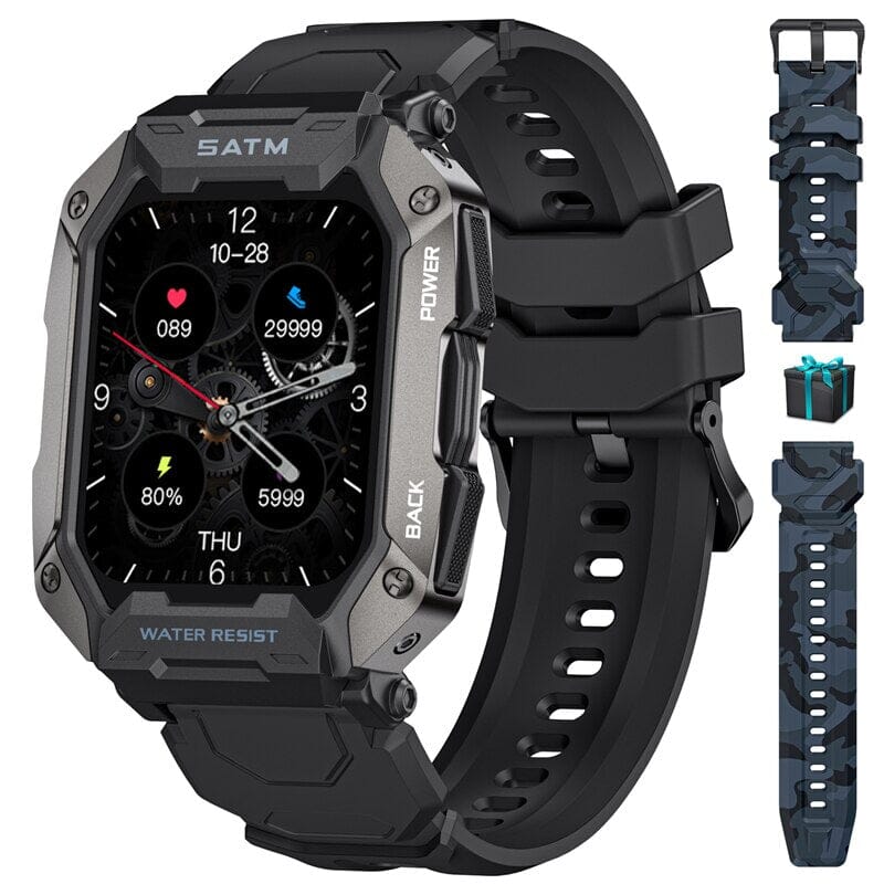 Relógio Smartwatch Max Rock Ultra à Prova D'água e Impactos + 1 Pulseira Extra