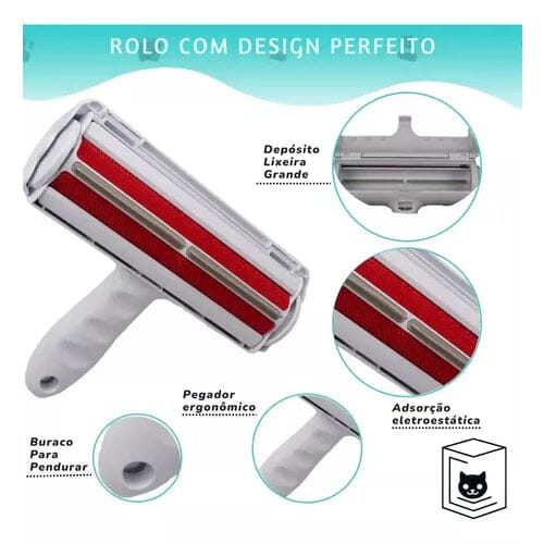 Removedor de Pelos Reutilizável - Conforto e Praticidade na Limpeza de Sofás e Roupas