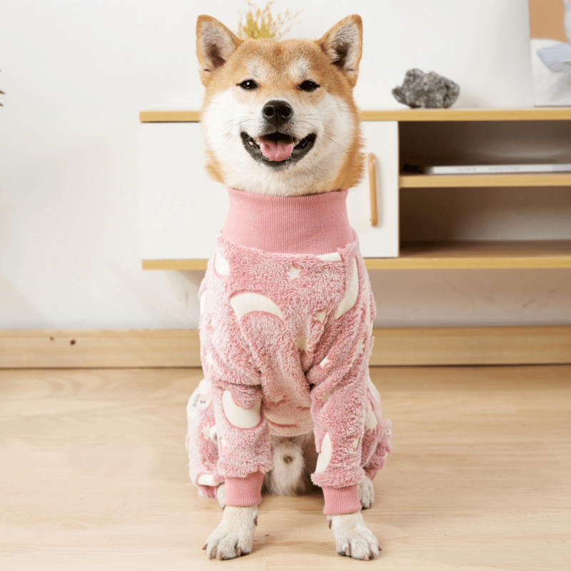 Confortável Pijama de Flanela Para Cães