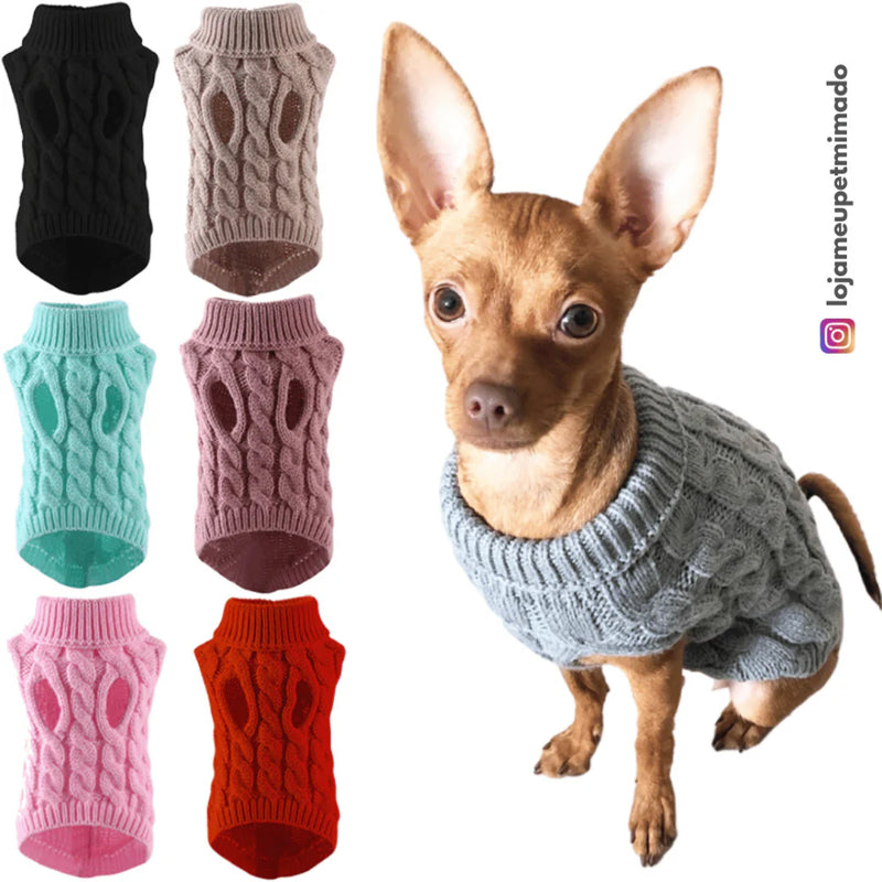 Suéter de Lã Confortável para Cães