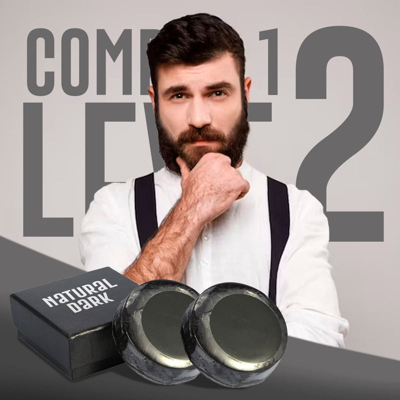 Sabonete Pigmentado para Barba e Cabelo - Natural Dark