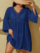 Saída de Praia Plus Size com Manga Longa