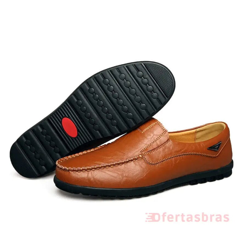 Sapato Mocassim Couro Italiano - Royal Classic