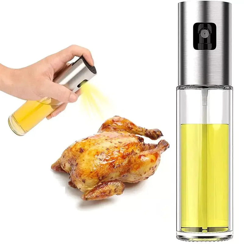 Pulverizador de Óleo de Vidro para Cozinha Spray Prático - Compre 1 leve 2