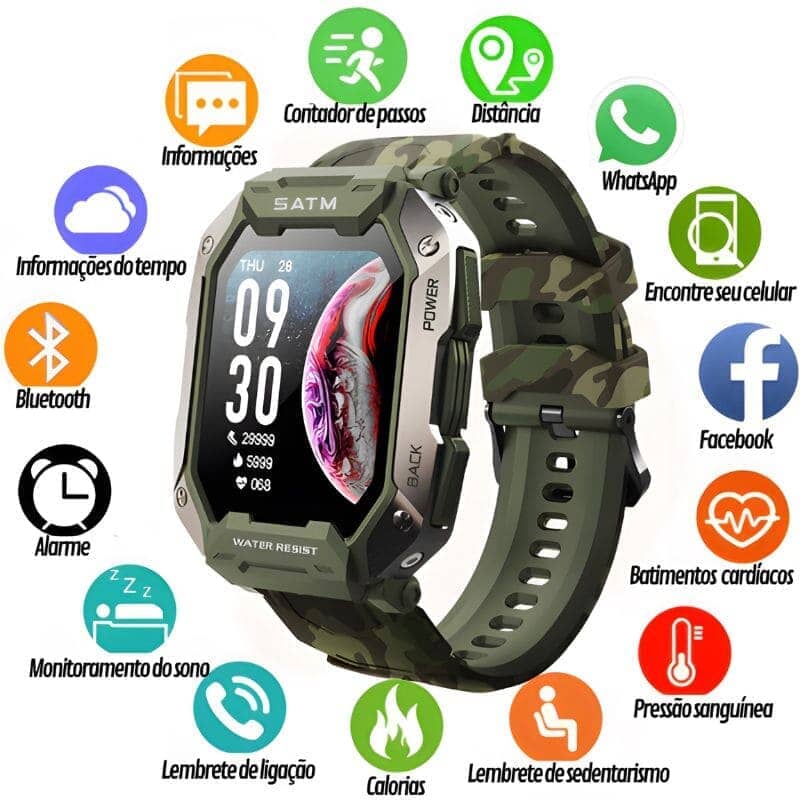 Smartwatch Max Rock Ultra + Brinde