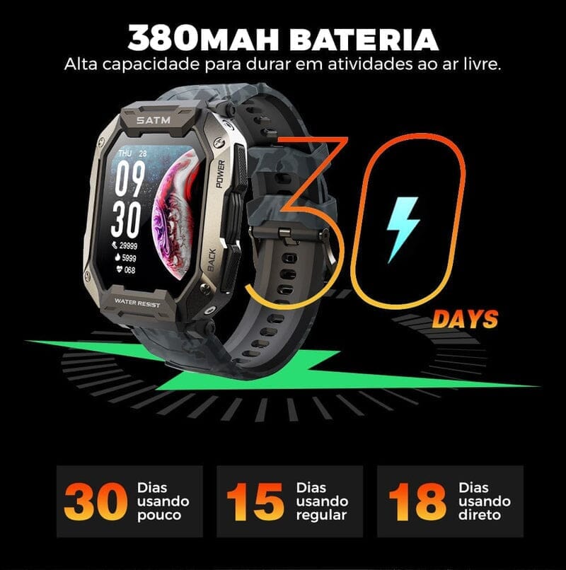 Smartwatch Max Rock Ultra + Brinde