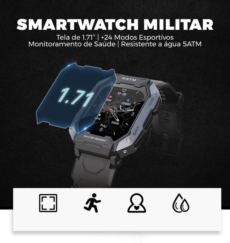 Smartwatch Max Rock Ultra + Brinde