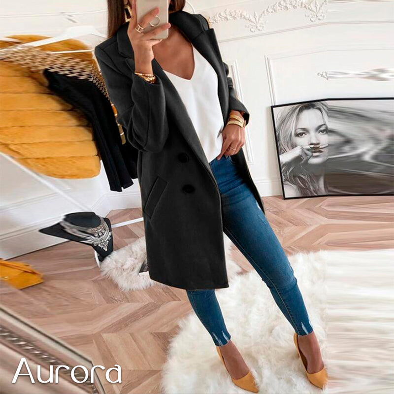 Sobretudo de Inverno Feminino Luxuoso Aurora