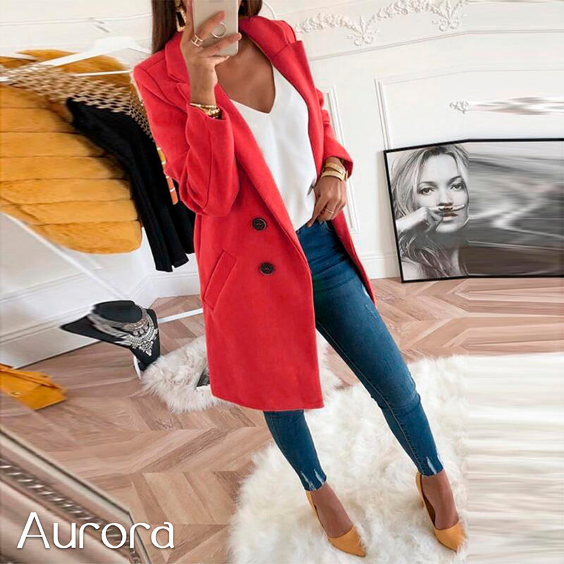 Sobretudo de Inverno Feminino Luxuoso Aurora