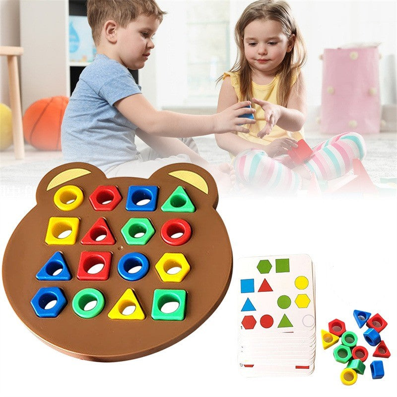 Jogo de Tabuleiro Infantil: Aprendendo Cores e Formas de Forma Divertida